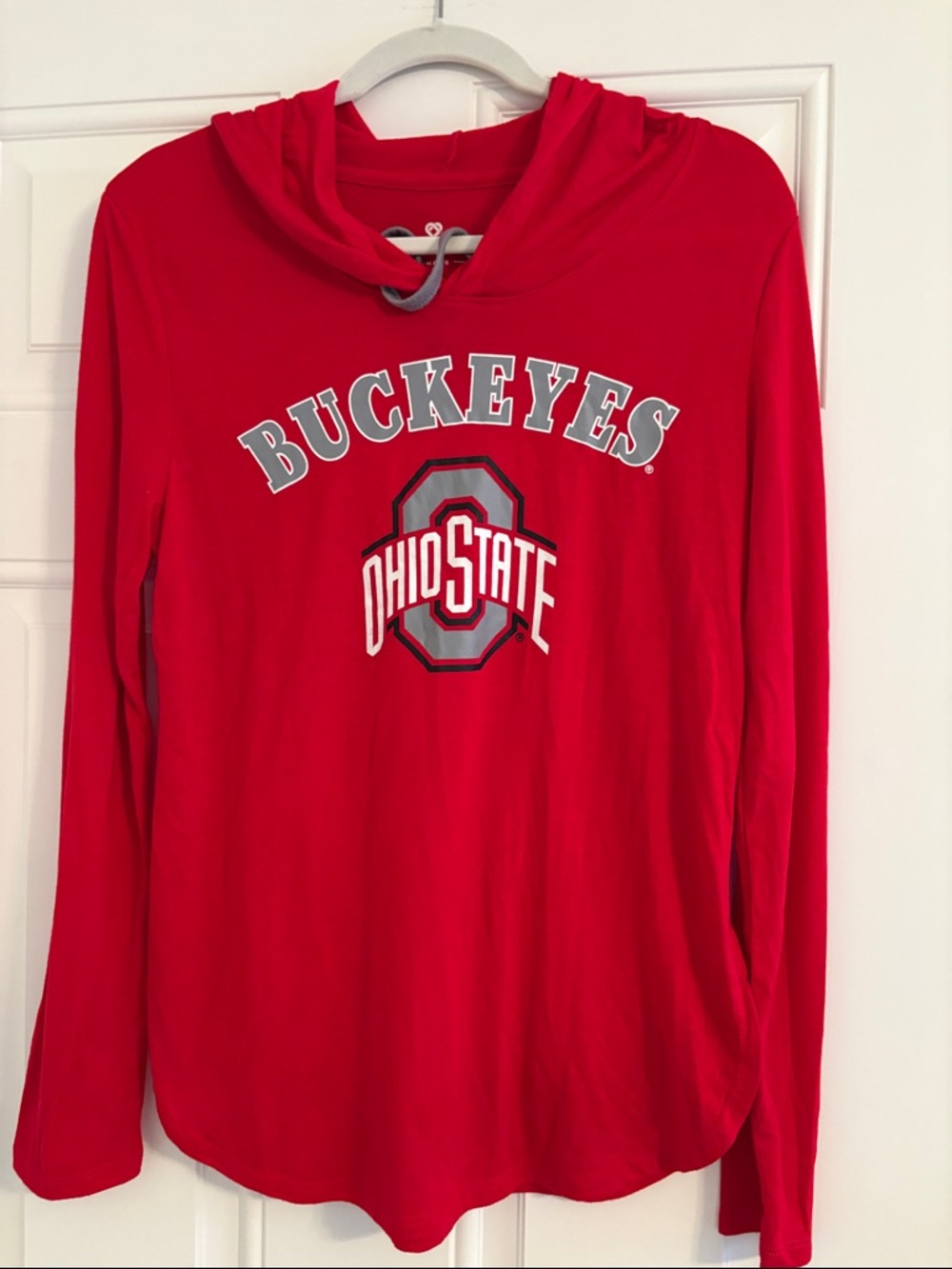 Colosseum Red Ohio State Buckeyes Long Sleeve Hoodie Tee